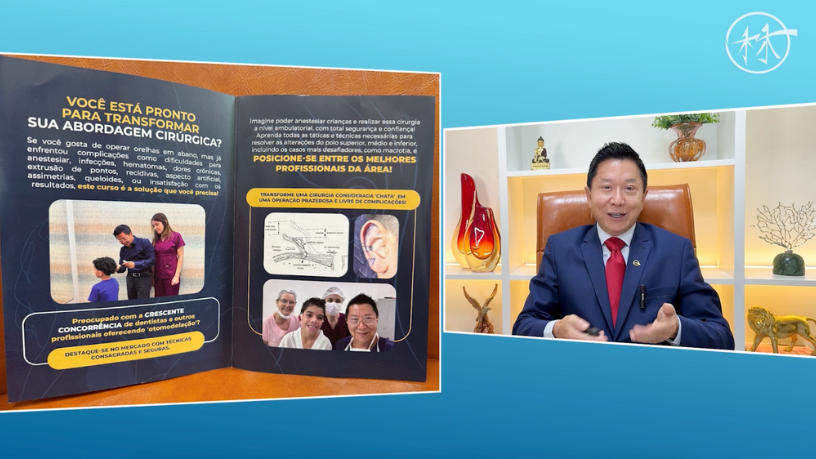 Dr. Milton Seigi Hayashi apresenta a simetria facial como referência na avaliação estética automatizada.