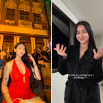 A noite no Bixiga 35 ganhou mais cor com o look vermelho de Beca Barreto, em destaque pela Non Stop.