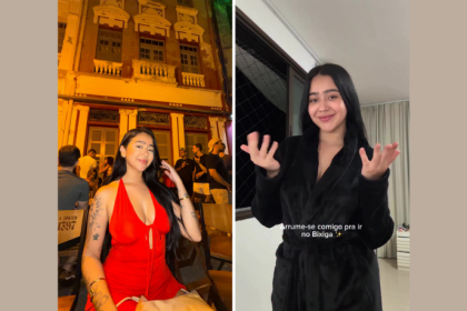 A noite no Bixiga 35 ganhou mais cor com o look vermelho de Beca Barreto, em destaque pela Non Stop.