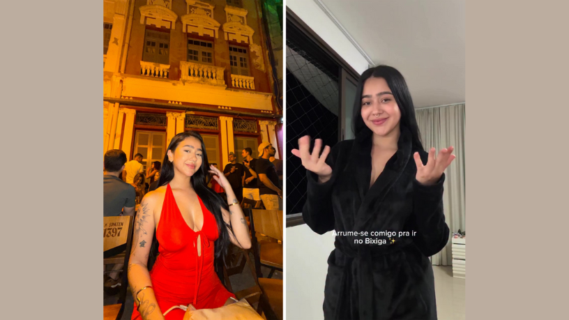 A noite no Bixiga 35 ganhou mais cor com o look vermelho de Beca Barreto, em destaque pela Non Stop.